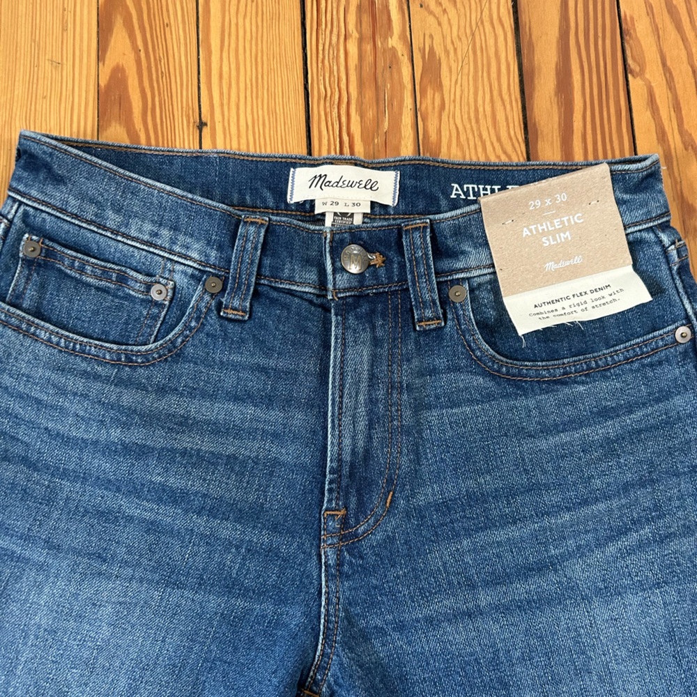 NWT Madewell Men’s slim blue jeans